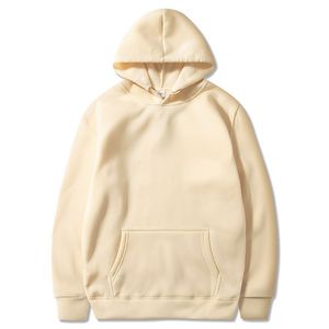 定制标志男式连帽衫厚空白平纹套头衫平纹运动衫运动服带廉价定制印花刺绣 - Product Image 2
