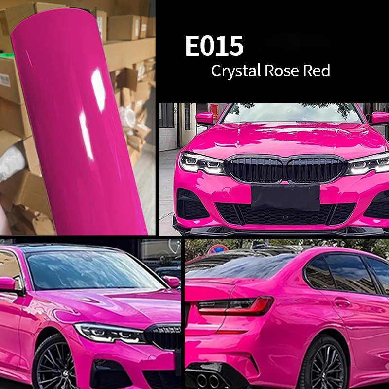 PET cristal rose rouge