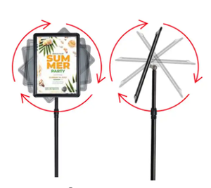 Nhà Máy bán hàng trực tiếp tầng thường Vụ Áp phích hiển thị giá Chiều cao có thể điều chỉnh A2 A3 A4 Poster đứng với Snap khung - Product Image 2