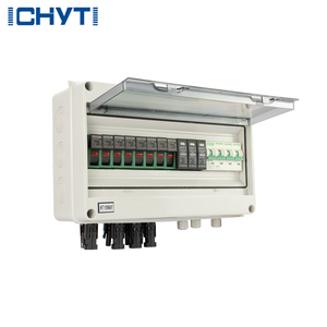 CHYT Plastic Circuit Breaker Surge Protector Pv <strong>Combiner</strong> Box with <strong>4</strong> in and <strong>1</strong> Out