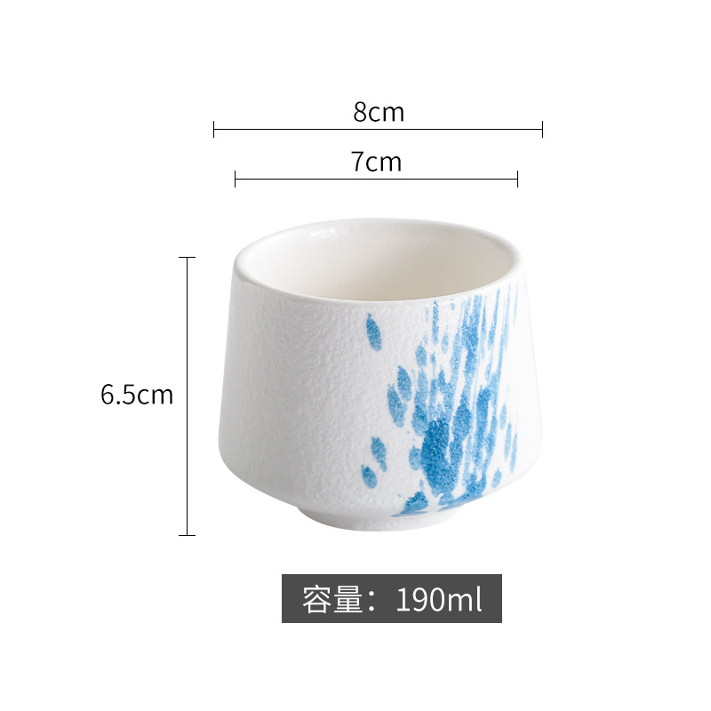 White with blue