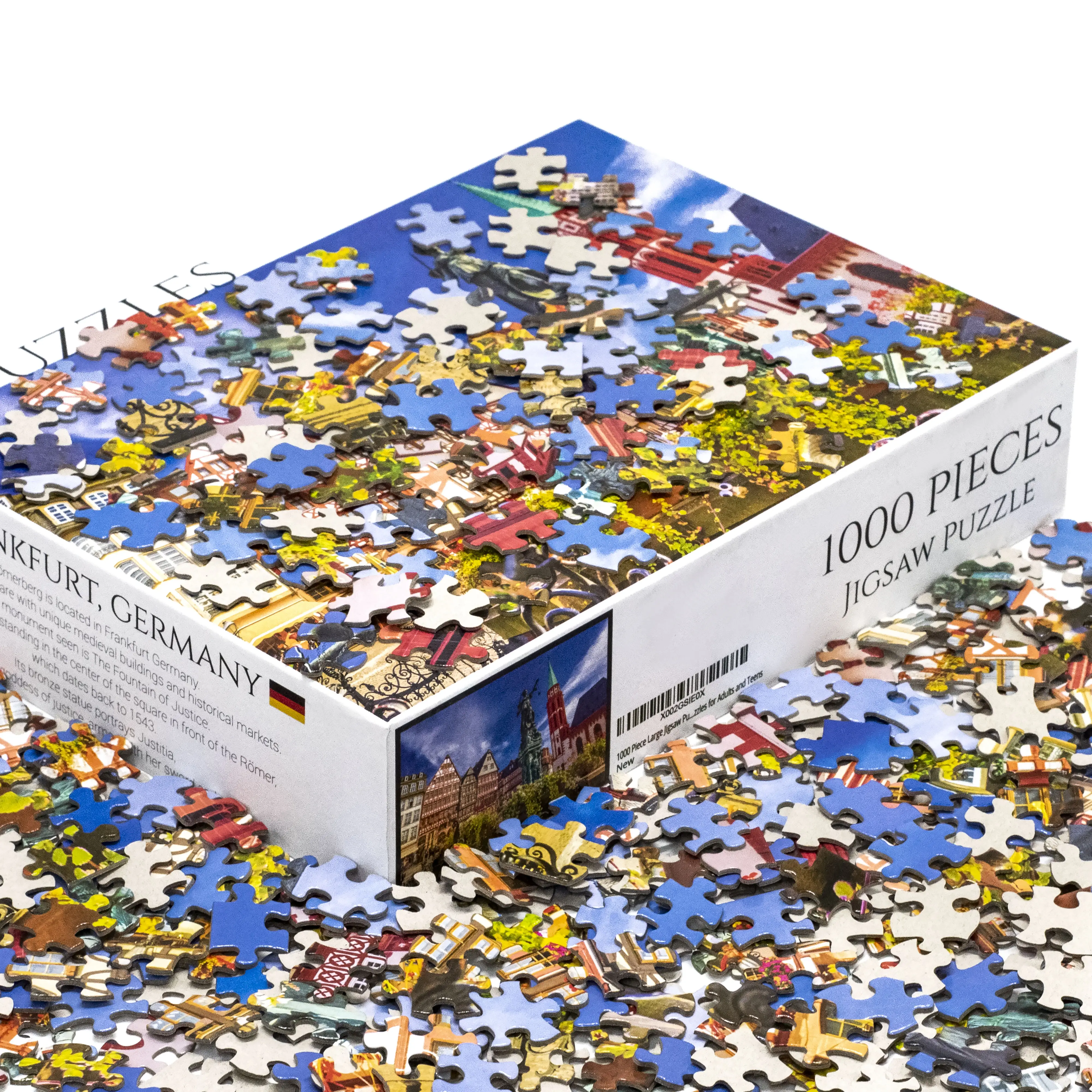 무료 샘플 사용자 정의 디자인 종이 장난감 성인 퍼즐 게임 100 500 1000 2000 조각 맞추기 퍼즐