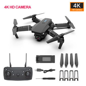 2025 Cheap Beginner Drone 10 <strong>Minutes</strong> 4 Axis WiFi Flight Controller LED Dual Camera 4K Video VTOL E88 Pro RC Drones - Product Image 4