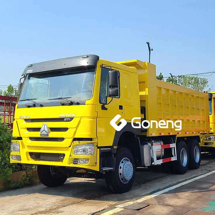 heavy duty cheap used dump trucks 10 tires 20t 25 ton 30ton sino howo 6x4 dumper tipper truck used