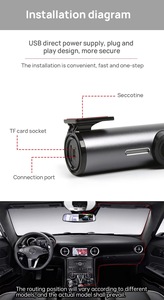 Caméra de tableau de bord 720P Full HD pour voitures 150 caméra de tableau de bord grand Angle Vision nocturne avant enregistrement en boucle capteur G caméra de tableau de bord - Product Image 6