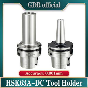 GDR High Precision <strong>HSK</strong> HSK63A DC <strong>Tool</strong> <strong>Holder</strong> for Deep Cavity Machining High Precision and Stability Paired with DC4 DC6 DC8 DC12