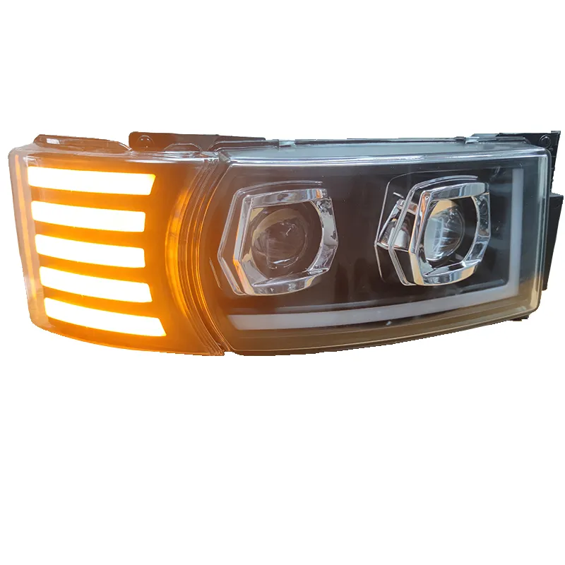 Lampu depan truk LED penuh, lampu depan LED 1730958 1730953 untuk SCANIA R420/P380 P410 L, P, G, R, S dengan lampu sudut LED