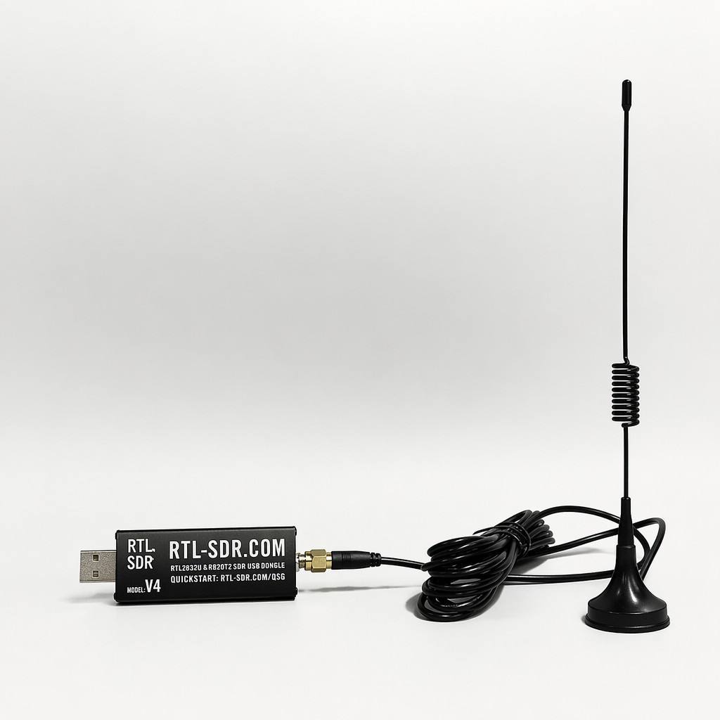 SDR V4+Dipole Magnetic Antenna