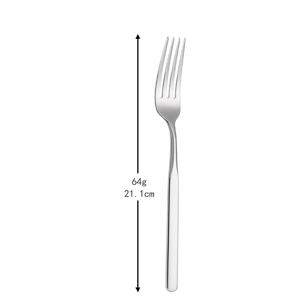 Tenedor de mesa de plata