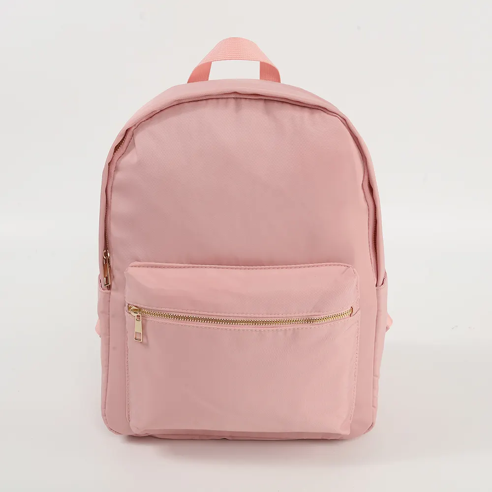 Fashion Large capacity travel highschool Backpack Women Purse Nylon Shoulder Rucksack solid color back pack Bag