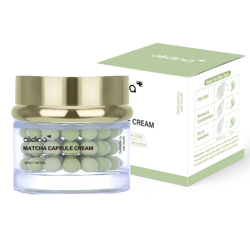 Matcha capsule cream