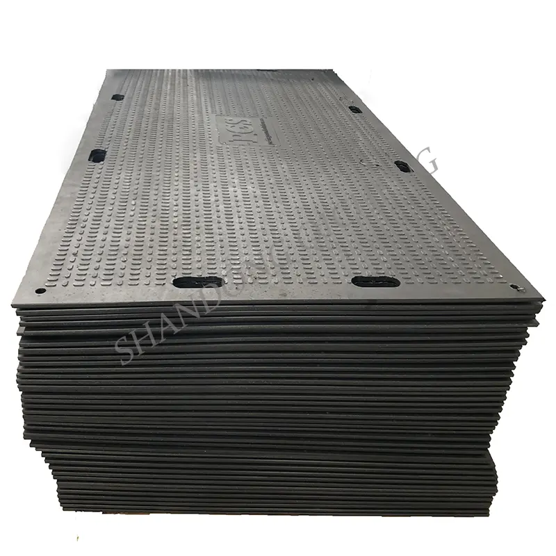 Tapetes de proteção de solo HDPE para serviços leves e pesados de 4X8 pés brancos reciclados