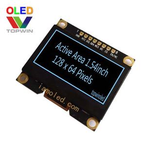 Vendita diretta in fabbrica 1.54 ''1.54 pollici 128x64 pixel colore bianco modulo display oled ssd1309 interfaccia SPI + I2C all'interno - Product Image 6