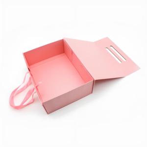 Personal isierte Großhandels preis Geschenk Benutzer definiertes Logo Faltbare starre Box Magnetische Premium Magnet box mit Papiertüte