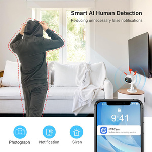 2024 A4 nuevo 1080P Wifi bebé cámara de monitoreo visión nocturna detección de movimiento alarma intercomunicador sistema de cámara para el hogar dormitorio bebé - Product Image 4