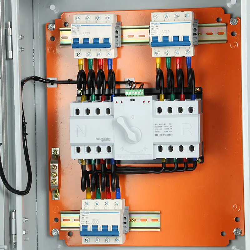 Interruptor de transferencia automática de doble potencia, caja de distribución, armario de distribución, generador doméstico, 63A, 4P