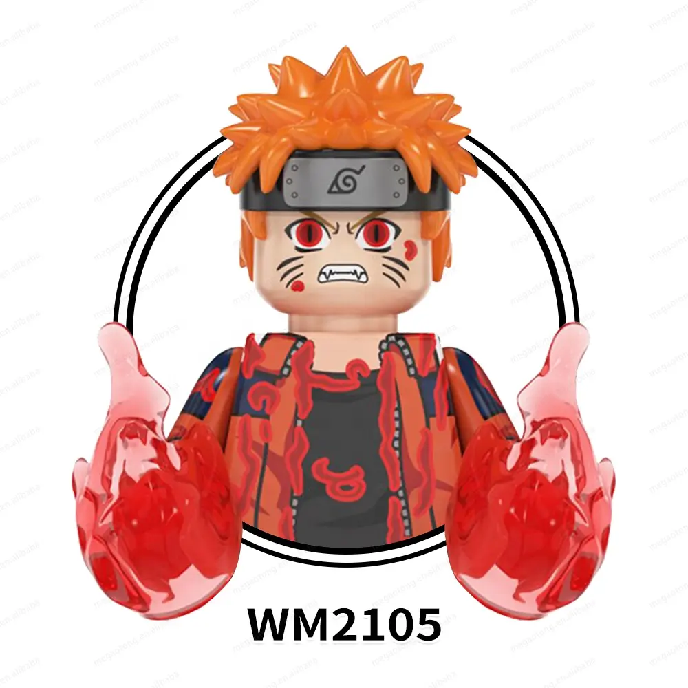 Preço de fábrica WM6108 Uzumaki Senju Killer Bee Yakushi Kabuto Namikaze Minato Orochimaru Building Blocks Brinquedos para crianças