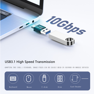 Adaptador convertidor USB 3,1 macho a tipo C macho, Conector de extensión de 30 a 1, 2 a 1, transmisión de datos de 10Gbps, carga PD 3A - Product Image 4
