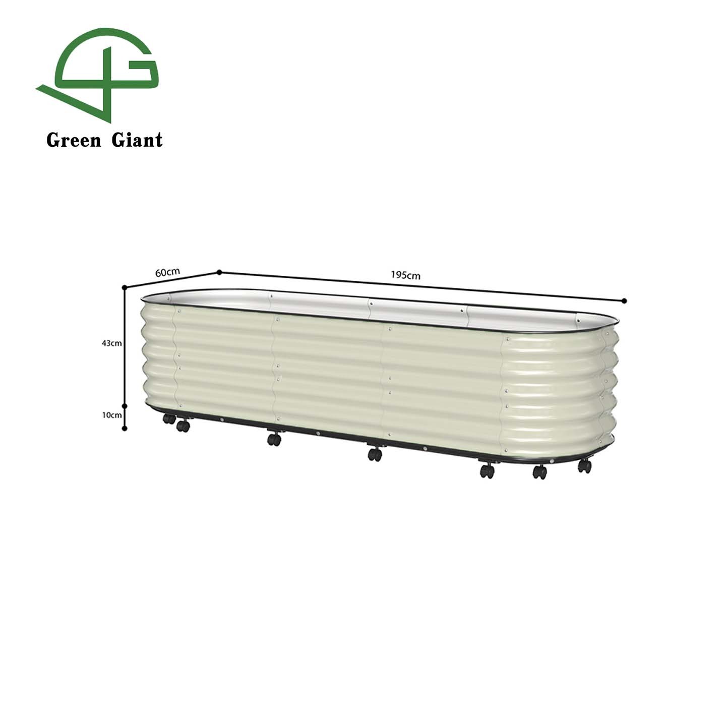 White 195x60x53cm