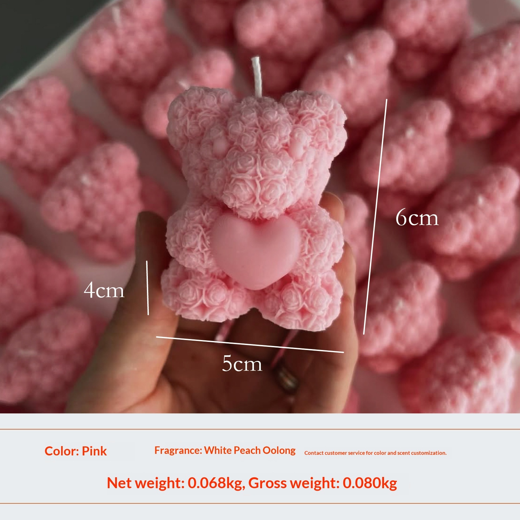 Rose Bear (Pink)