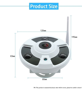 Telecamera Wifi obiettivo Fisheye panoramica senza fili IP telecamera 180 grado di sicurezza domestica Audio telecamera per visione notturna - Product Image 6