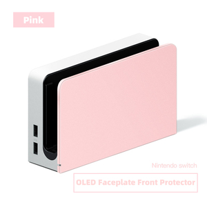 Fabrika özel Shell kılıf Nintendo anahtarı OLED konsolu ön koruyucu Faceplate TV Dock bankası kapak yedek kabuk - Product Image 4