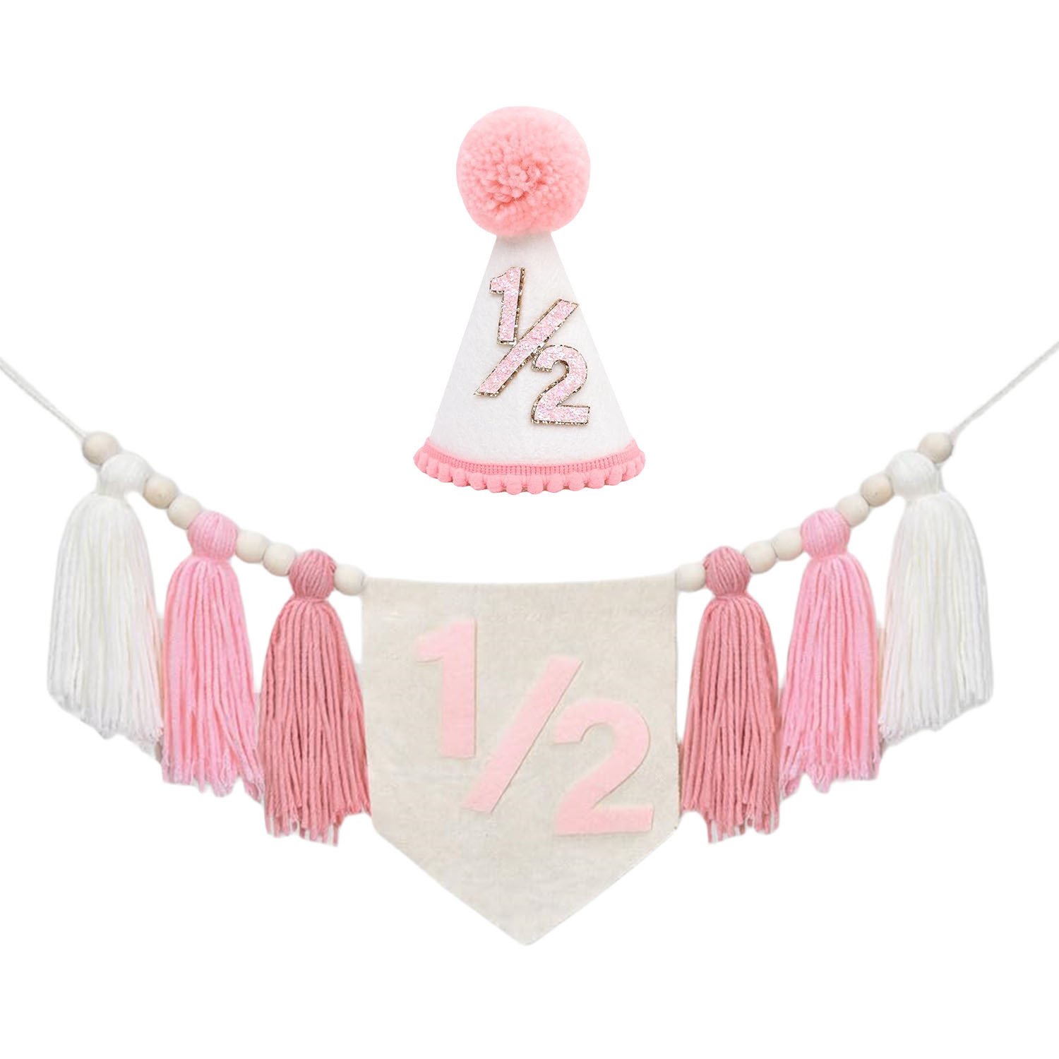 Chapeau rose + bannière