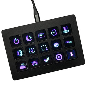 Teclado de juego multifuncional personalizable de 15 teclas LCD totalmente personalizables para controlar tus aplicaciones y herramientas como Stream Deck - Product Image 4