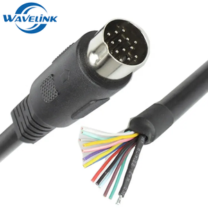 迷你Din公5针6针7 8 9针插头连接器至Usb 6 Rca Midi电源扩展迷你音频电缆，用于计算机 - Product Image 6