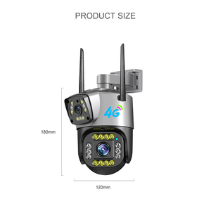 V380 New Model Dual Len <strong>Camera</strong> HD 4MP Double Screen Warm Light LED <strong>Camera</strong> 4G <strong>Hidden</strong> PTZ Outdoor <strong>Camera</strong> - Product Image 4