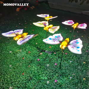 Momovalley Outdoor LGood Price 16W 47Cm <strong>Purple</strong> <strong>Led</strong> Moving Butterfly Decoration With Lights Decor for Christmas Parks