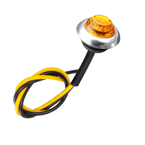 Auxito ไฟ LED สีอำพัน3/4ดวงกลมสี20x อำพัน "ไฟส่องสว่างด้านข้างไฟกันน้ำ12V สำหรับรถพ่วงรถบรรทุก RV รถปิคอัพรถ ATV UTV - Product Image 1