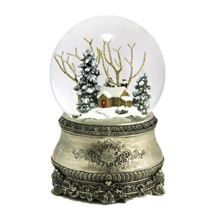 Decorazione di ornamenti artigianali Home for Christmas Snow Globe