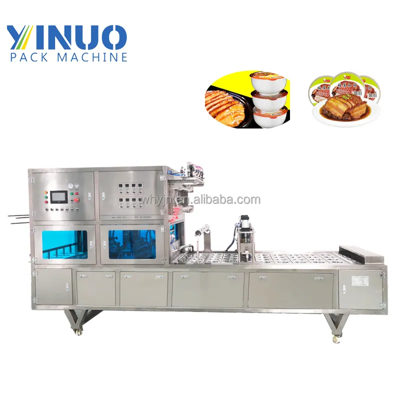 China Original Factory Manufactured Bowl Food Recipes Automatic Food Vacuum Tray Heat Sealing Machine Fast Food