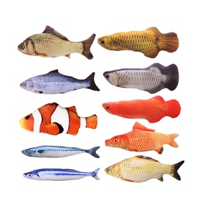 Juguete de simulación de hierba gatera para gatos, herramienta de entrenamiento para gatos, mascotas, peces de menta, juguetes para masticar, descanso para gatos, almohada para rascar - Product Image 1