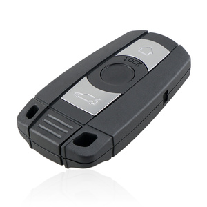 3 düğmeler uzaktan kumanda akıllı araba anahtarı kabuk yedek pil tutucu ile kılıflı anahtar durumda BMW E61 E90 3-Series 5-series X3 - Product Image 1