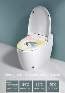 Wc โถสุขภัณฑ์อัจฉริยะใช้ทำความสะอาด,โถส้วมอัจฉริยะสำหรับห้องน้ำหนึ่งชิ้นมีปุ่มขูดแบบอัตโนมัติจำนวนหนึ่งชิ้น - Product Image 5