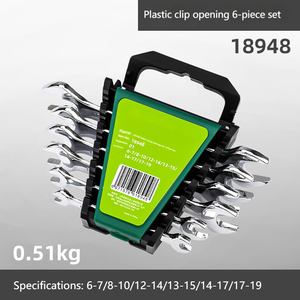 Yüksek kaliteli kombinasyon anahtar alet seti 6/7/8/10/12 adet açık uç anahtarı metrik cilalı OEM özelleştirilebilir donanım onarım aracı - Product Image 3