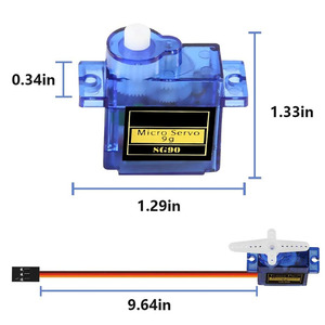 180/360 gradi SG90 9g Micro Servos per RC Robot elicottero aereo controlla auto barca DIY - Product Image 3