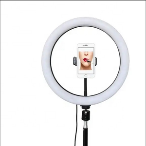 Online toplantılar ve canlı akış için halka ışık ile 10 inç Selfie Tripod standı-OEM telefon tutucu Mini halka Led ışık - Product Image 6