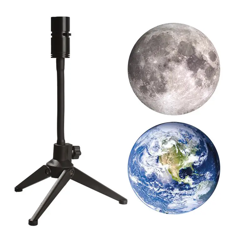 360 gradi girevoli staffa luna terra pianeta proiettore lampada USB luce notturna a Led lampada di proiezione pianeta per la decorazione della stanza