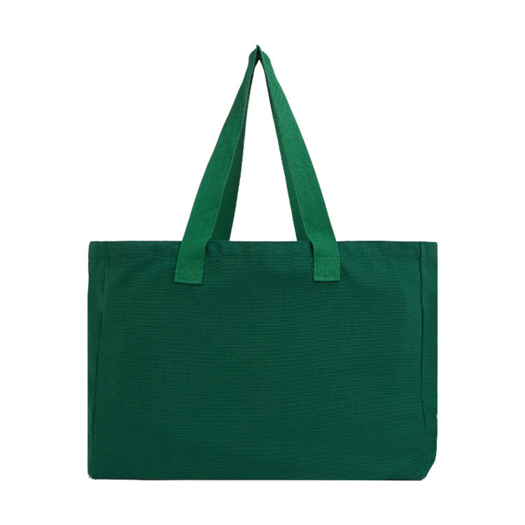 Borsa tote in tela verde