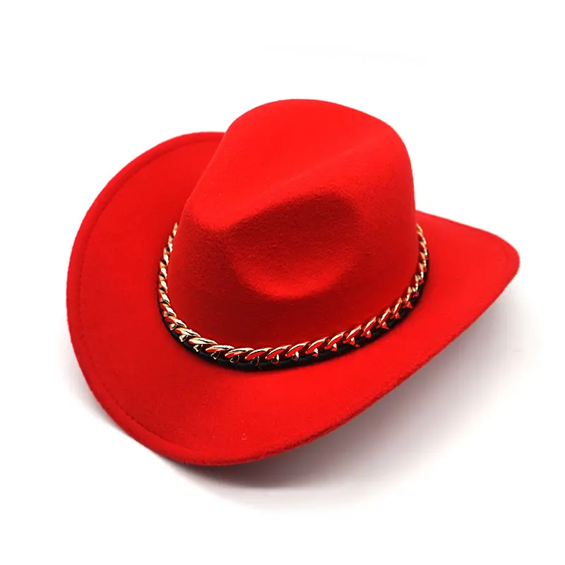 Chapéu de cowboy barato para homens da moda ocidental por atacado