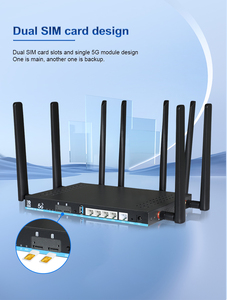 <strong>Fast</strong> Speed 802.11AX Openwrt 5G Cpe 4G/5G Lte AX3000 Wifi 6 Mesh Gaming 5G Router With Sim Card Slot - Product Image 5
