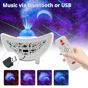 Kswing เครื่องฉาย5ใน1ดาว, ไฟ LED สำหรับกลางคืนสามารถใช้งานร่วมกับแอปอัจฉริยะได้กับ Google Home UL สีขาว - Product Image 2