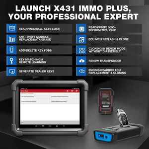 Lancio universale 2024 X431 IMMO Plus chiave programmatore strumenti diagnostici Auto Auto OBD2 Scanner ECU strumento di programmazione chiave completa