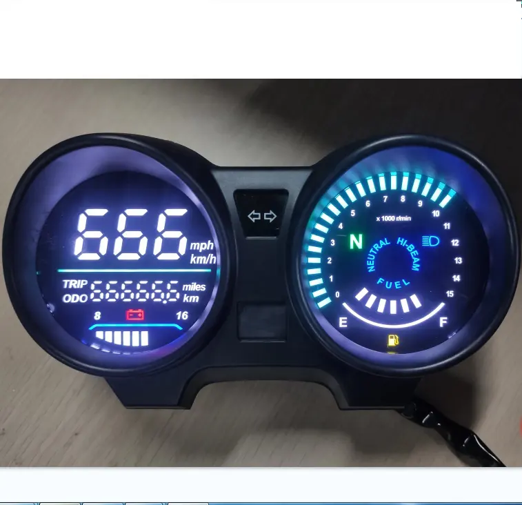 Motosiklet kilometre saati dijital CG150 TITAN150 LED