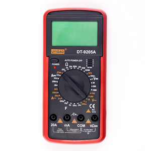 Multímetro Digital DT9205A, probador de transistores CA/CC, medidor de prueba eléctrico NCV, rango automático Profesional analógico - Product Image 1