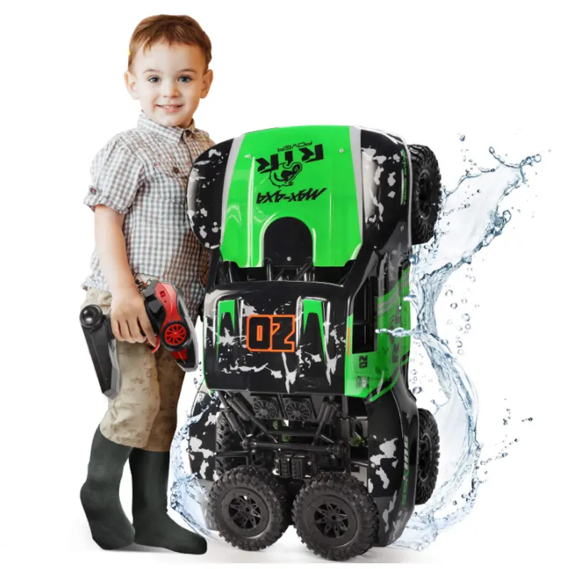 ZIGOTECH 1/10 4WD אמפיבי מרוצי מכוניות שלט רחוק חשמלי במהירות גבוהה Rc באגי מכביש