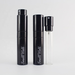 logo Printing Luxury Gold Mini Pocket Size <strong>10</strong> ml Reusable <strong>Perfume</strong> Atomizer Twist and Spray Bottle with Poutch Box - Product Image 4
